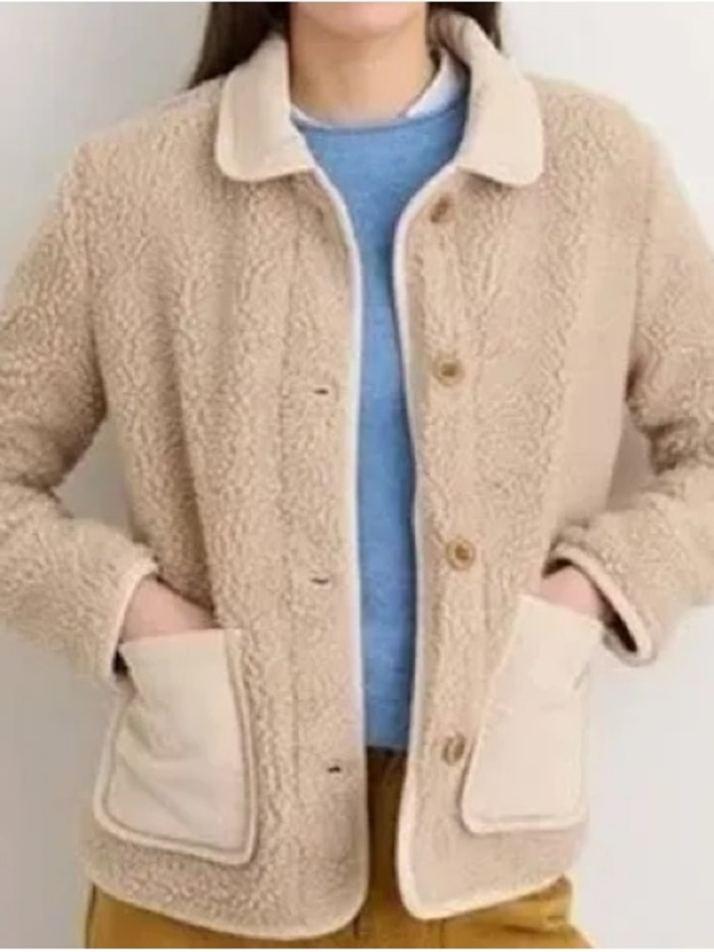 Alex Mill - Cozy Beige Sherpa Jacket